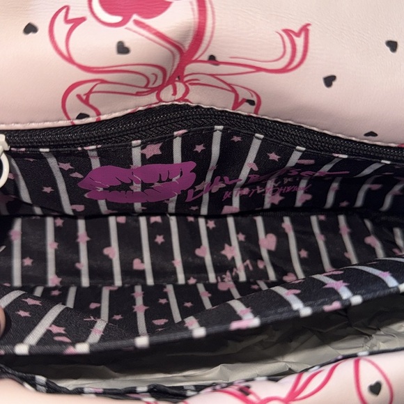 Luv Bestey Johnson Cherry Bow Coquette Pink Red Trashy Y2K Shoulder Purse Bag - Picture 8 of 10